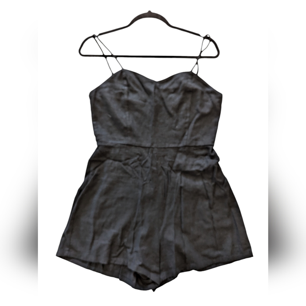 Forever 21 Linen Blend Romper -M